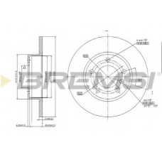 DBA248S BREMSI Тормозной диск