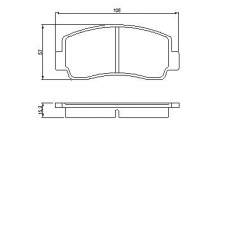 0 986 465 111 BOSCH Комплект тормозных колодок, дисковый тормоз