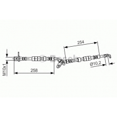 1 987 481 595 BOSCH Тормозной шланг