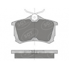 SP 607 SCT Комплект тормозных колодок, дисковый тормоз