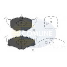 CBP01144 COMLINE Комплект тормозных колодок, дисковый тормоз