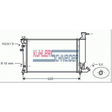 1504601 KUHLER SCHNEIDER Радиатор, охлаждение двигател