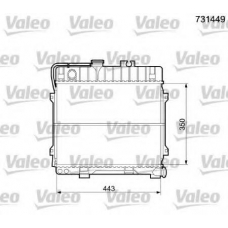 731449 VALEO Радиатор, охлаждение двигателя