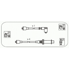 CPS3 JANMOR Комплект проводов зажигания