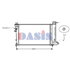 060013N AKS DASIS Радиатор, охлаждение двигателя