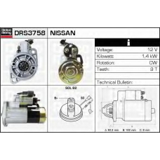 DRS3758 DELCO REMY Стартер
