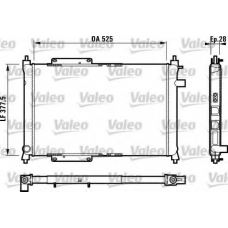 731818 VALEO Радиатор, охлаждение двигателя