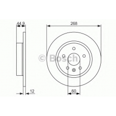 0 986 479 C57 BOSCH Тормозной диск