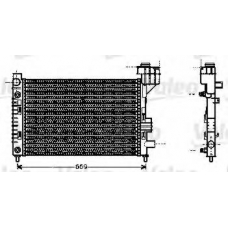 734532 VALEO Радиатор, охлаждение двигателя