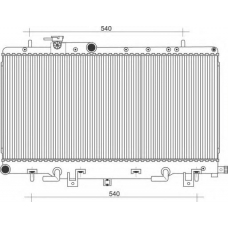 350213115200 MAGNETI MARELLI Радиатор, охлаждение двигателя