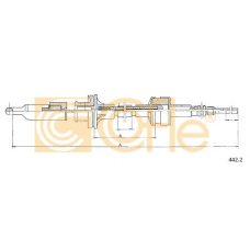 442.2 COFLE Трос, управление сцеплением