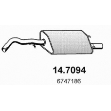 14.7094 ASSO Глушитель выхлопных газов конечный