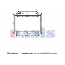 320035N AKS DASIS Радиатор, охлаждение двигателя