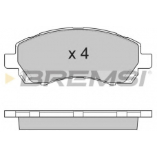 BP2820 BREMSI Комплект тормозных колодок, дисковый тормоз