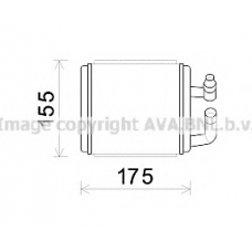 HYA6243 AVA Теплообменник, отопление салона
