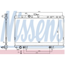 68736 NISSENS Радиатор, охлаждение двигателя