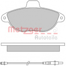 1170455 METZGER Комплект тормозных колодок, дисковый тормоз