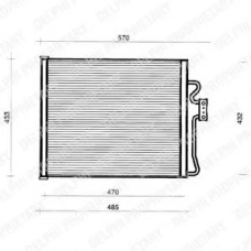 TSP0225155 DELPHI Конденсатор, кондиционер