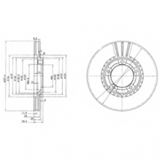 BG4036 DELPHI Тормозной диск