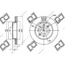 BD1707 DJ PARTS Тормозной диск