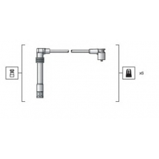 941318111162 MAGNETI MARELLI Комплект проводов зажигания