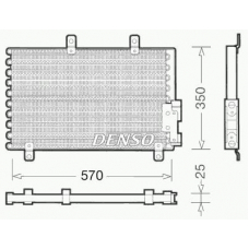 DCN01001 DENSO Конденсатор, кондиционер