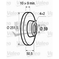 186146 VALEO Тормозной диск