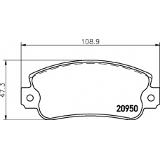 8DB 355 018-991 HELLA PAGID Комплект тормозных колодок, дисковый тормоз