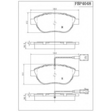 FBP4048 FI.BA Комплект тормозных колодок, дисковый тормоз