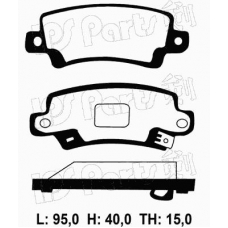 IBR-1257 IPS Parts Комплект тормозных колодок, дисковый тормоз