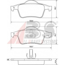 P 86 014 ABS Комплект тормозных колодок, дисковый тормоз