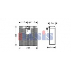 820282N AKS DASIS Испаритель, кондиционер