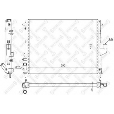10-26163-SX STELLOX Радиатор, охлаждение двигателя