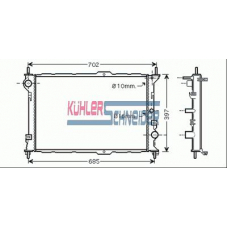 1800831 KUHLER SCHNEIDER Радиатор, охлаждение двигател