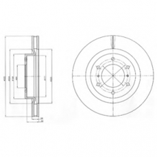 BG4228 DELPHI Тормозной диск