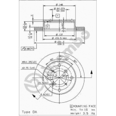 09.5857.14 BREMBO Тормозной диск