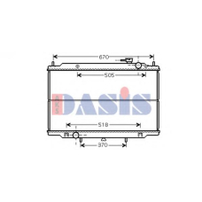 070017N AKS DASIS Радиатор, охлаждение двигателя