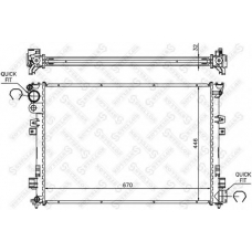 10-25212-SX STELLOX Радиатор, охлаждение двигателя