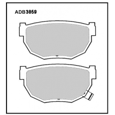 ADB3859 Allied Nippon Тормозные колодки