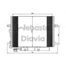 82D0225503A WEBASTO Конденсатор, кондиционер