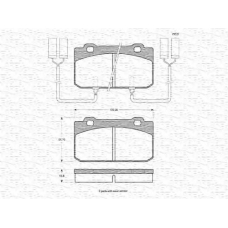 363702160173 MAGNETI MARELLI Комплект тормозных колодок, дисковый тормоз