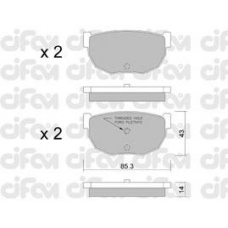 822-492-0 CIFAM Комплект тормозных колодок, дисковый тормоз