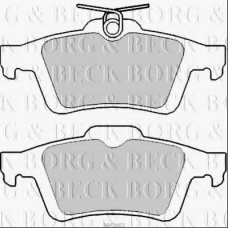 BBP2403 BORG & BECK Комплект тормозных колодок, дисковый тормоз