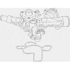 205 705 TOPRAN Водяной насос