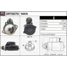 DRT0070 DELCO REMY Стартер