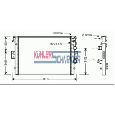 4108301 KUHLER SCHNEIDER Радиатор, охлаждение двигател