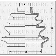 BCB6216 BORG & BECK Пыльник, приводной вал