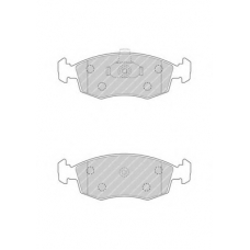 FDB4735 FERODO Комплект тормозных колодок, дисковый тормоз