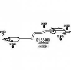 01.68400 MTS Глушитель выхлопных газов конечный