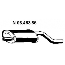 08.483.86 EBERSPACHER Глушитель выхлопных газов конечный